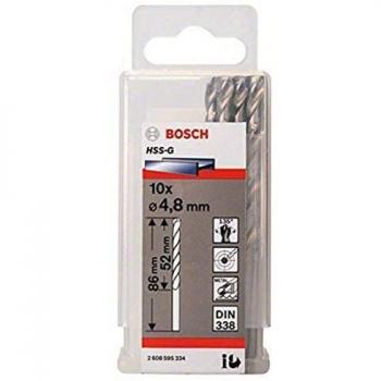 Bosch HSS-G Drill Bit 4.8mm 10 Pack
