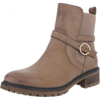 Ital-Design Hellbraune Stiefeletten für den Alltag