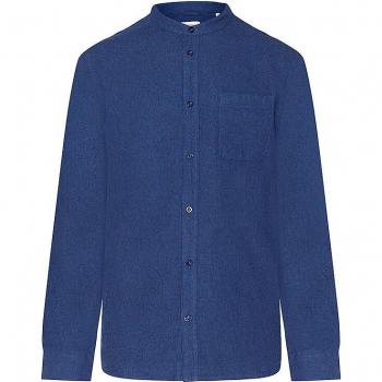 Knowledge Cotton Apparel Herren Flanellhemd Größe S Blau