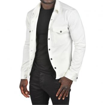 Giacca Slim Fit con Chiusura a Snap e Tasche a Patta
