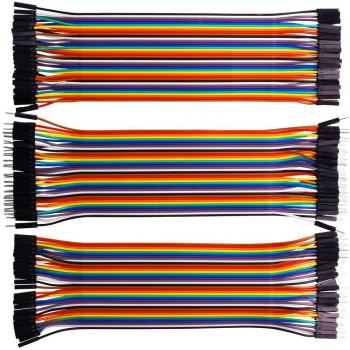 VIPMOON 120‑Count 40‑Pin DuPont Breadboard Wire Bundle