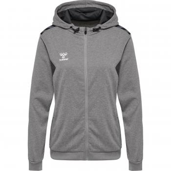 Hummel Authentic Sweatjacke mit Kapuze Damen Grau XS