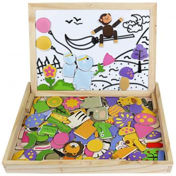 Magneto-Puzzle Legno Symiù – 123 Elementi Montessori