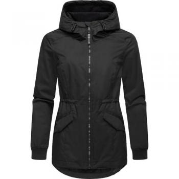 Cappotto Ragwear Dowey A Nero Lato Urbano