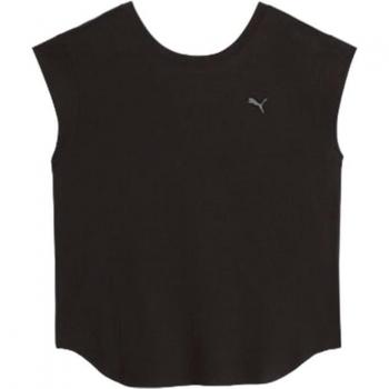 Camiseta Negra de Atletismo Puma Studio Foundations