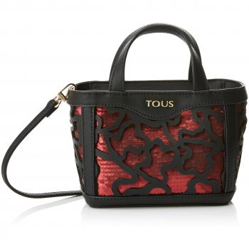 Tous Capazo Mini Kaos Shock de Lona, Besaces femme, Rojo