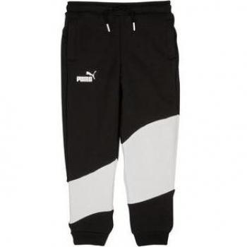 PUMA Power Cat Sweatpants FL B, Pantaloni Sportivi in Maglia per Bambino, Nero, Taglia 7-8 Anni