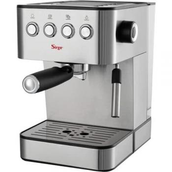Sirge LUSSYC Macchina da Caffè Espresso Manuale e Cappuccino, Caffè in Polvere, in Cialde E.S.E. o capsule Nespresso, semiautomatica, 15 bar, 850 W, Blu
