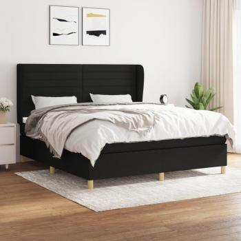 VidaXL Billie Boxbett – 180 × 200 cm, schwarze Stoffmatratze