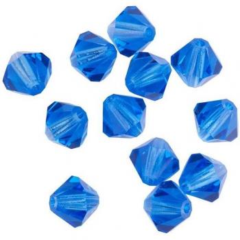 Funkelnde Glasschliffperlen, 6 mm