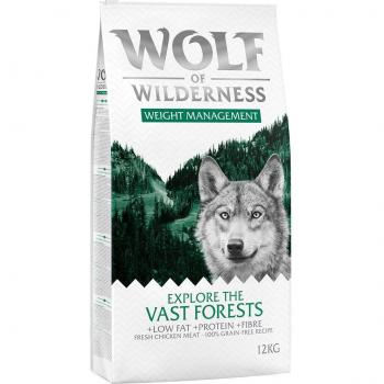 Multipack risparmio! 2 x 12 kg Wolf of Wilderness Explore Crocchette per cani – Explore The Vast Forests – Controllo Peso