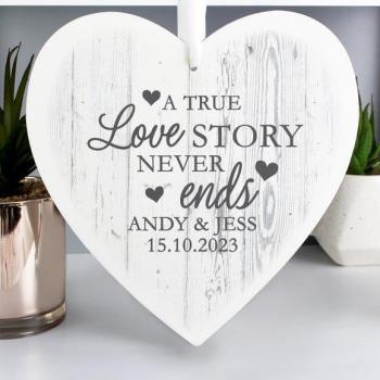 Personalized Heart Keepsake for Couples