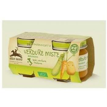 Omogeneizzati Bio Alce Nero verdure miste gr.80 x 2