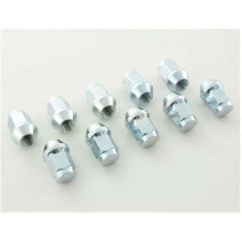 FK Automotive Set di Bulloni per Ruote 10 Pz M12 x 1,5 55 Cono Argento