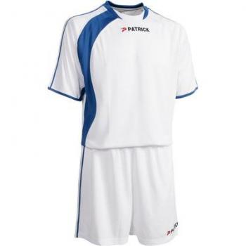 T‑shirt Patrick Sevilla : coupe courte – Bleu royal / Blanc