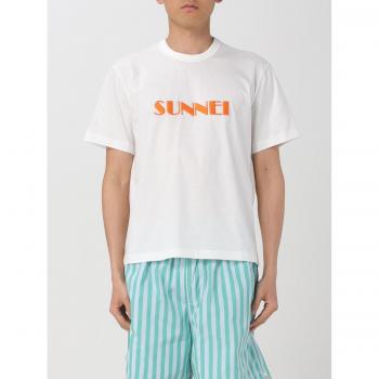 Sunnei Polo Bianco L in Cotone