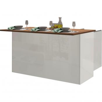 Cocina Isla 3 Puertas Deaton Blanco-Robles
