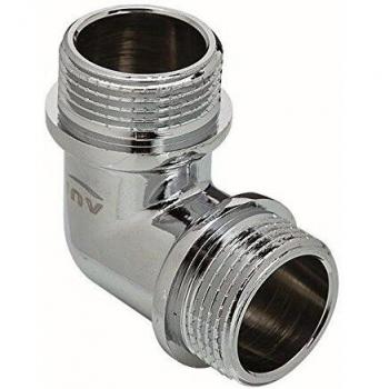 Chrome Finish Brass ¾” Male‑Female Elbow (M/F)