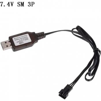 Chargeur Li‑Ion 6,4 V/7,4 V 500 mA – Jouet RC SM‑3P