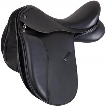 Waldhausen Comfort – selle de dressage en cuir noir – petite taille