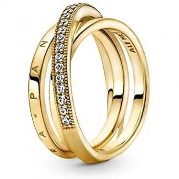 Anillo Pandora Shine Cruzado Triple Alianza