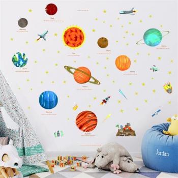 3D Planet Wall Stickers for Nursery Walls