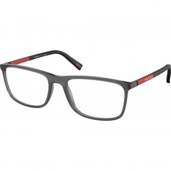 Prada Linea Rossa PS 03QV 01D1O1 Occhiali da vista Iniettato Grigio Trasparente
