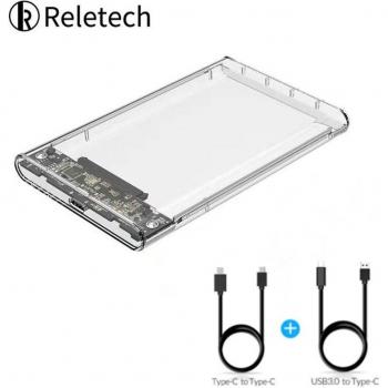 Reletech USB 3.1 Festplattengehäuse für 2,5 Zoll HDDs