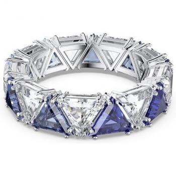Silver Millenia Blue Party Ring – Women's Size Q