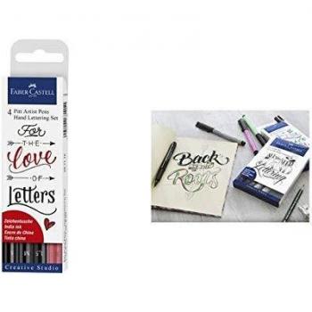 Feutre de calligraphie Pitt Artist Pen Set 3 noirs + Rouge