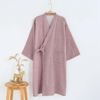 Men's Spring and Autumn Kimono Pajamas