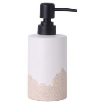 Dispenser di Sapone Vetrino Beige in Ceramica
