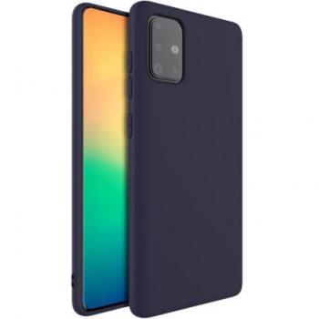 Capa de protección flexible en color azul oscuro para Samsung Galaxy A71