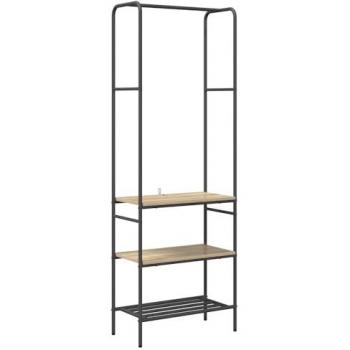 Support à vêtements avec étagères Chêne Sonoma 60 x 30 x 171 cm