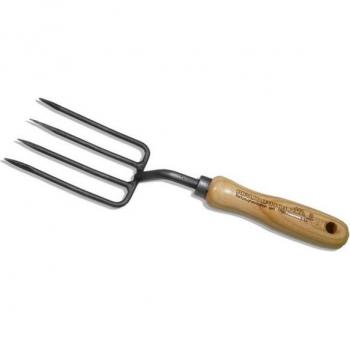 Krumpholz 14 cm Garden Fork with Wooden Handle and 4 Tines