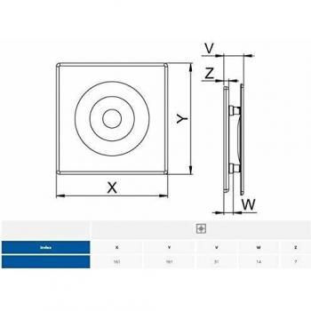 Awenta 100mm Ceiling & Wall Extractor Fan