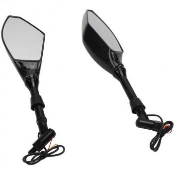 LED Turn Signal Motorcycle Bar End Mirrors