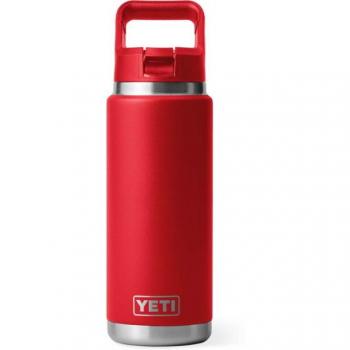 Red Straw‑Cap Yeti Rambler 26 oz – BPA‑Free