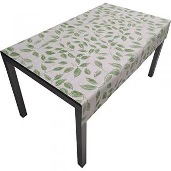 Mantel de PVC Antimanchas con Diseño de Hojas 100x140 cm