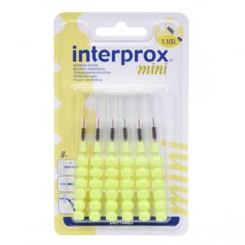 Mini Gelb Interdentaler Brush – INTERPROX 6‑teiliger Blister