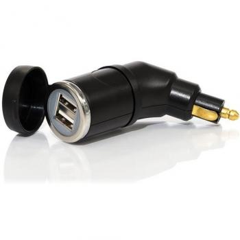 Cargador de coche Midland DIN 12V con doble salida USB
