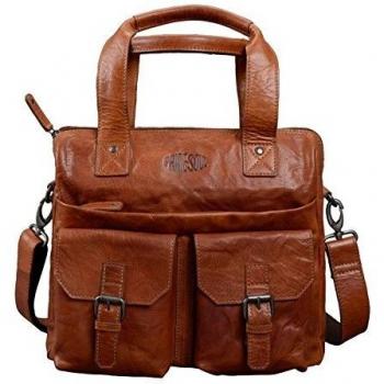 Pride & Soul Lady Payton Handtasche – 34 cm, 17 Liter – Cognac