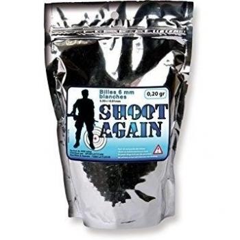 Munición Golden Ball 35257 para Armas Airsoft, 6 mm, 0.20 g, 1000 Bolitas