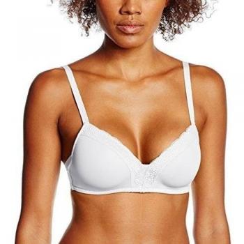Sujetador Lovable Sin Aros, Balconette Sensual Touch, copas suaves Light. Bikini, Blanco (003-BIANCO), 5-C / 38 C para Mujer