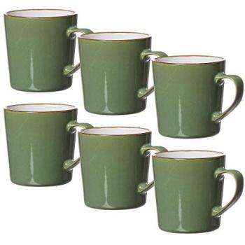 Ritzenhoff & Breker Becher Kaffeebecher-Set Visby 6tlg, Weiß, Steinzeug