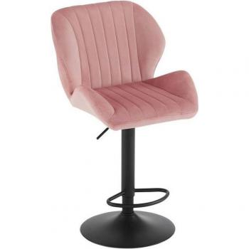Eleganter Samt-Barstuhl