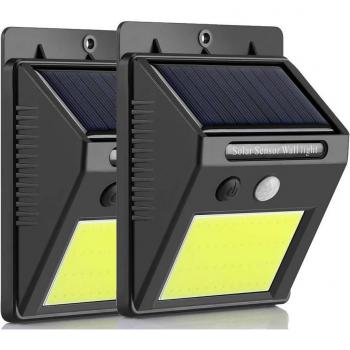 48/30 LED Solar Garden Wall Lights with Motion Detection