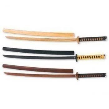 Cherry Oak Wooden Roped Bokken with Protective Scabbard (Playwell)
