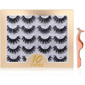 3D Mink Lashes 10 Pairs Reusable False Eyelashes