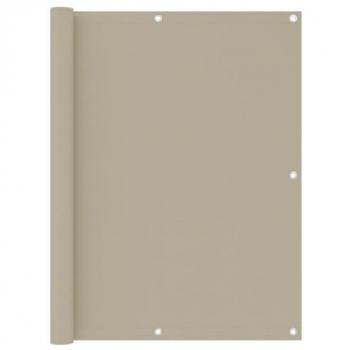 Écran de protection balcon beige 120 x 300 cm tissu oxford